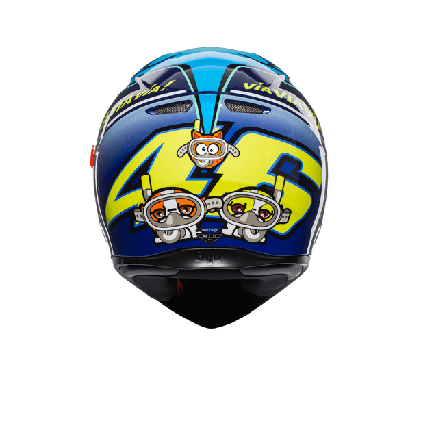 agv k3 rossi heart Syth Helmet Matte Black/Yellow Fluo / S comfort and practicality for your motorcycle adventures AGV K-3 SV Full-Face Helmet