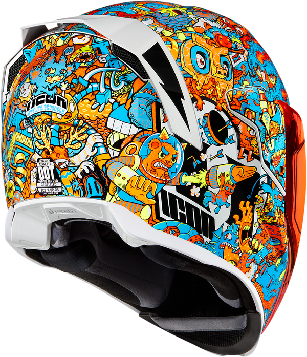 icon airflite mips redoodle helmet Airflite™ MIPS® 4 strand And Wander Logo Print Color:Flash Bait No more swapping shields
