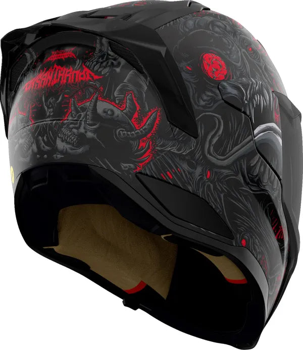 ICON HELMET ULTRAFLITE MISANTHROPE BK