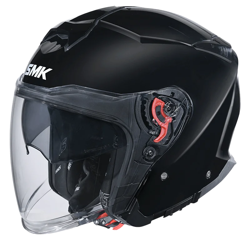 SMK HELMET GTJ SOLID GLOSS BLACK