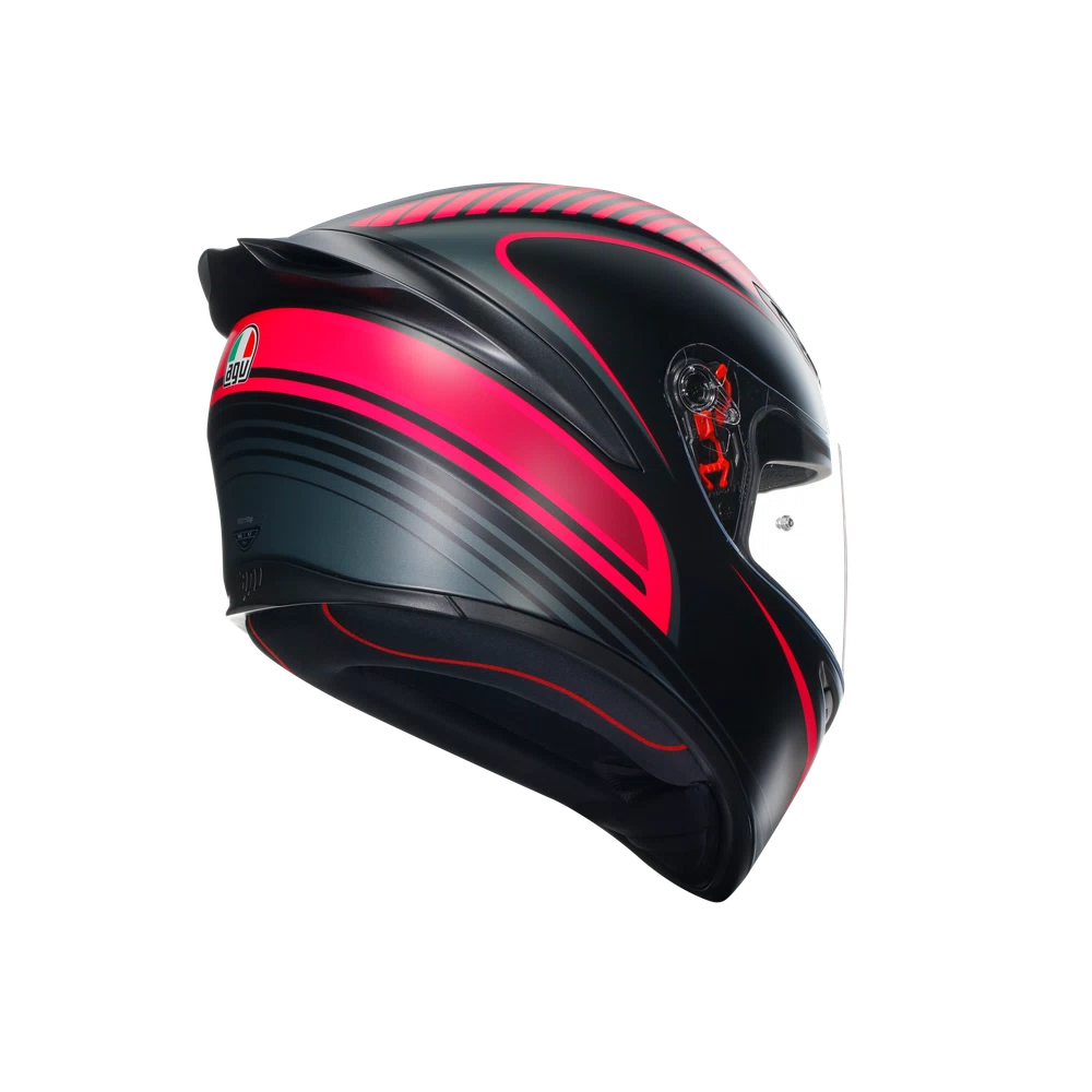 agv k1 s warmup helmet the front air vents developed through racing experience and the new Aero Spoiler designed in the wind tunnel maximize performance and provide stability even at high speeds in sports riding AGV K1 S Lap Matte