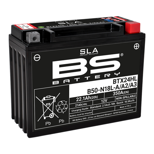 BS BATTERY BTX24HL SLA 12V 350A SPYDER