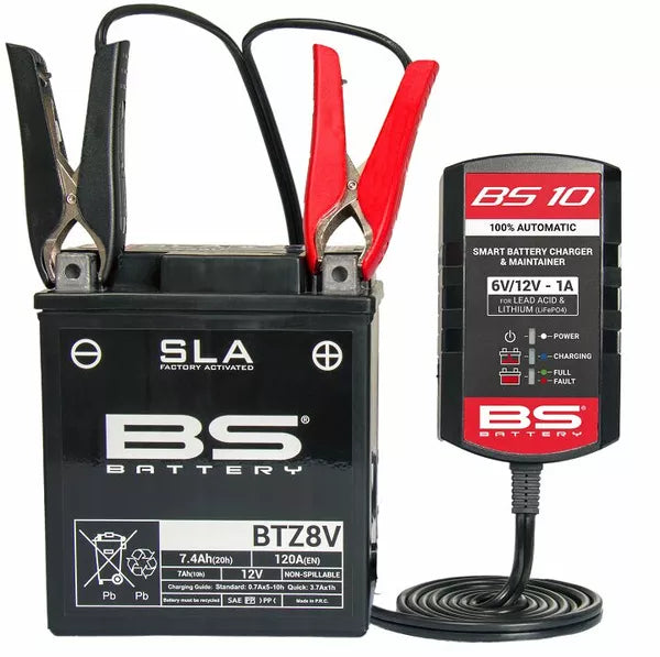 BS BATTERY CHARGER BS10 6V/12V-1A - UK Plug