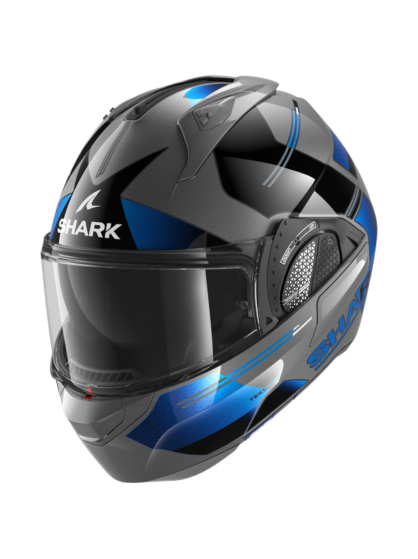 SHARK EVO GT TEKLINE ANTHRACITE CHROM BLUE