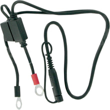 تحميل الصورة في معرض الصور RING TERMINAL HARNESS BLACK QUICK DISCONNECT 12V 0.75A 0.6M 2-PIN BLACK - Alhawee Motors 