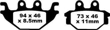 Load image into Gallery viewer, EBC - BRAKE PAD ORGANIC FA377
