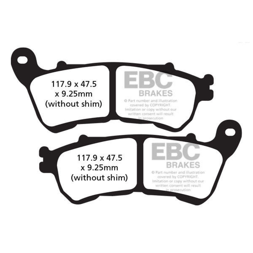 EBC BRAKE PAD FA640-HH SERIES SINTERED META - Alhawee Motors