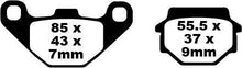 Load image into Gallery viewer, EBC - BRAKE PAD EBC FA67/3