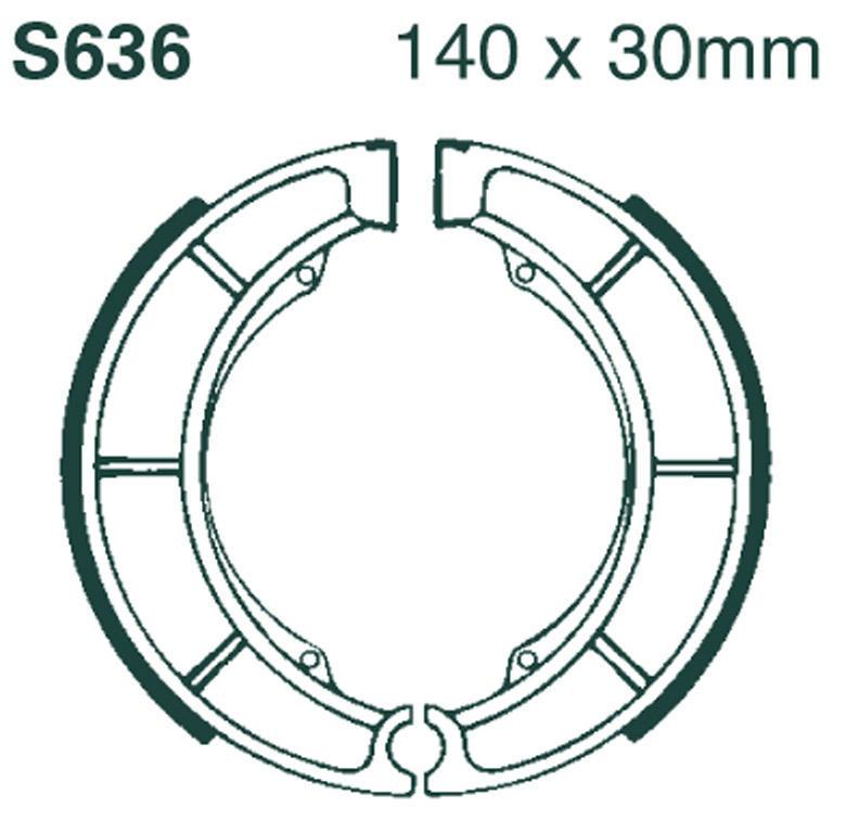 EBC - BRAKE SHOE EBC 636G