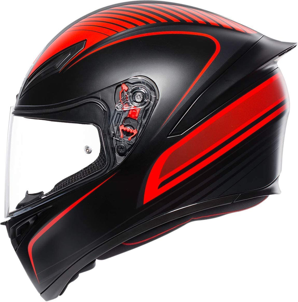 AGV K1 WARM UP RED/BLACK - Alhawee Motors
