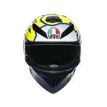 تحميل الصورة في معرض الصور AGV K3 SV MULTI ECE DOT - BUBBLE BLUE/WH/YELLOW FLUO 
