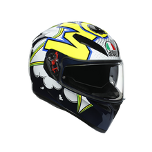 تحميل الصورة في معرض الصور AGV K3 SV MULTI ECE DOT - BUBBLE BLUE/WH/YELLOW FLUO 