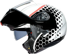 تحميل الصورة في معرض الصور AGV COMPACT ST E2205 MULTI - VERMONT WHITE/BLACK/RED 