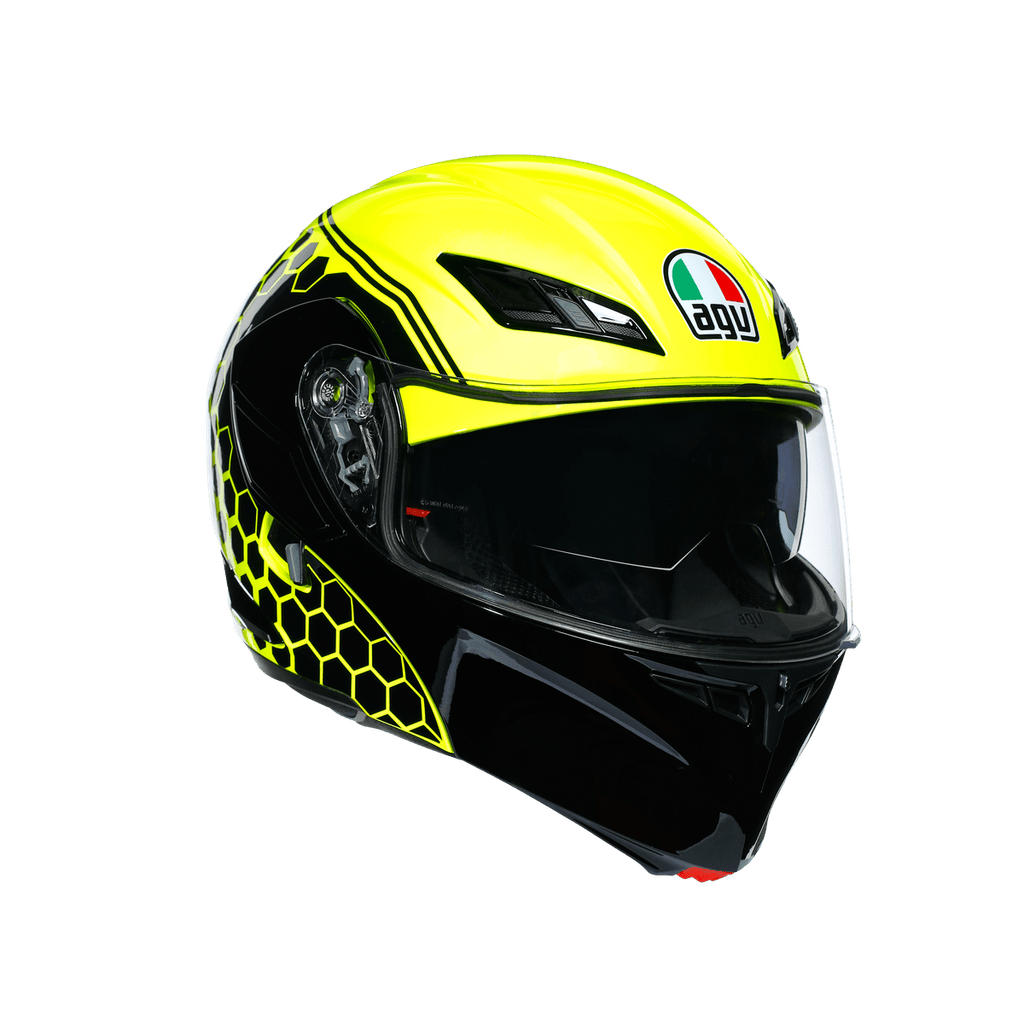 AGV COMPACT ST E2205 MULTI - DETROIT YELLOW FLUO/BLACK - Alhawee Motors