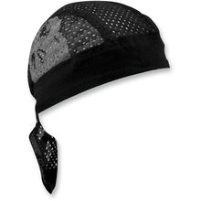 تحميل الصورة في معرض الصور ZAN HEADGEAR - REFLECTIVE SKULL FLYDANNAÂ® VENTED SPORT TIE-ON HEADWRAP ONE SIZE ZAN HEADGEAR 