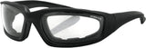 FOAMERZ 2 ADVENTURE SUNGLASSES BLACK LENSES CLEAR