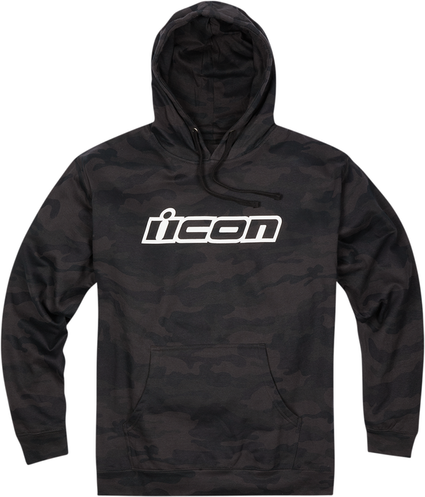 ICON HOODY CLASICON BK CAMO LG