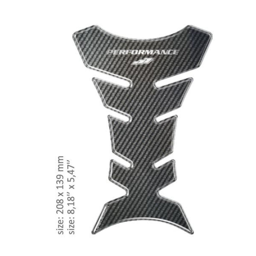 PRINT (PE) UNIVERSAL TANK PAD - GLOSS GRAY - CARBON DESIGN - Alhawee Motors