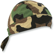 تحميل الصورة في معرض الصور ZAN HEADGEAR HEADWRAP FLYDANNA® WOODLAND CAMO ONE SIZE 