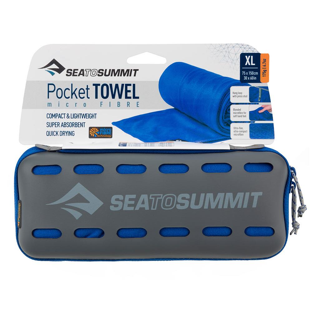 SEATOSUMMIT POCKET TOWEL BLUE XL - Alhawee Motors
