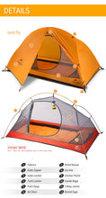 Load image into Gallery viewer, NATUREHIKE BACKPACK TENT 20D/210T FOR 1 PERSON NH18A095 - Alhawee Motors