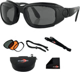SPORT & STREET CONVERTIBLE GOGGLES BLACK LENSES INTERCHANGEABLE