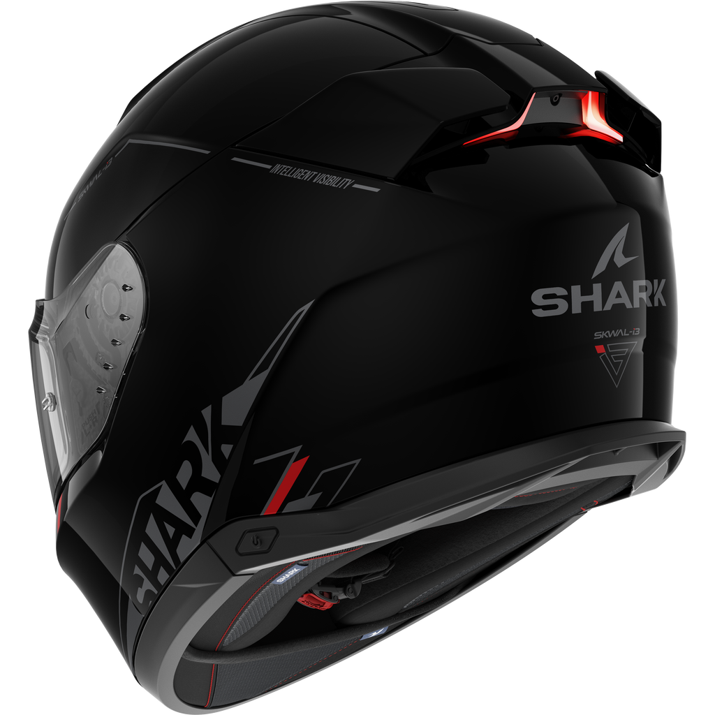 SHARK SKWAL i3 BLANK SP HELMET BLACK ANTHRACITE RED