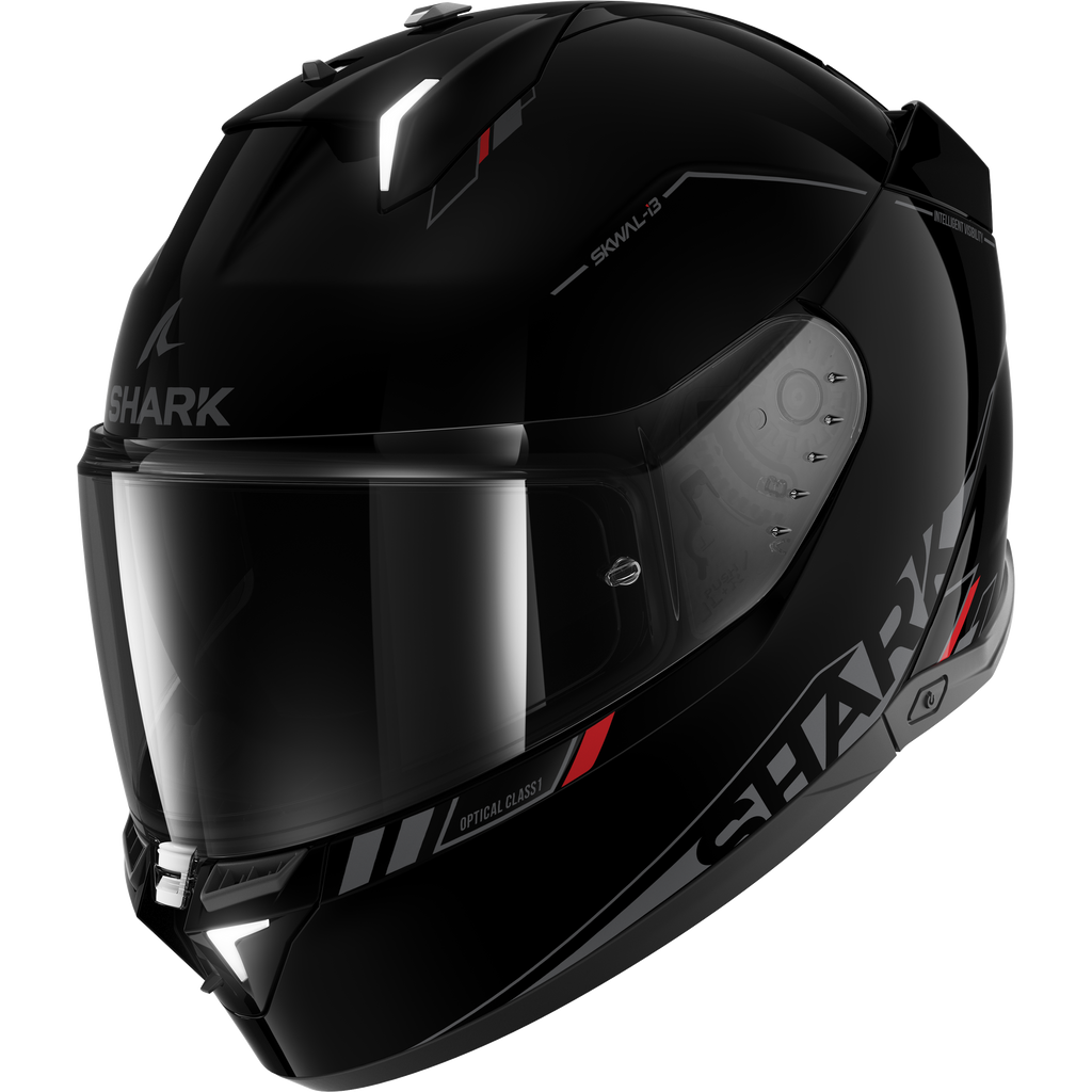 SHARK SKWAL i3 BLANK SP HELMET BLACK ANTHRACITE RED