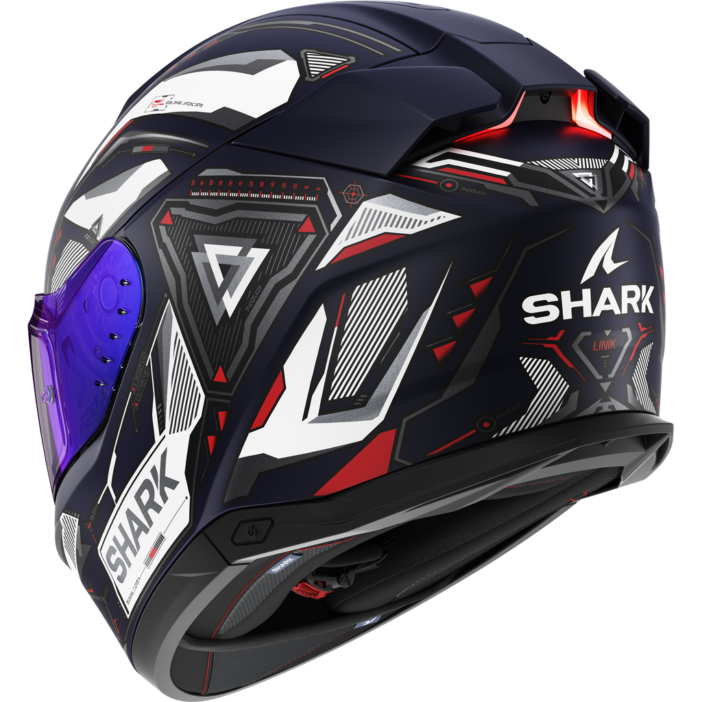 SHARK SKWAL i3 LINK HELMET MAT BLUE WHITE RED