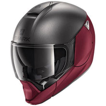 تحميل الصورة في معرض الصور SHARK EVOJET DUAL BLANK MAT ANTHRACITE RED - Alhawee Motors 