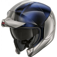 تحميل الصورة في معرض الصور SHARK EVOJET DUAL BLANK MAT SILVER BLUE - Alhawee Motors 