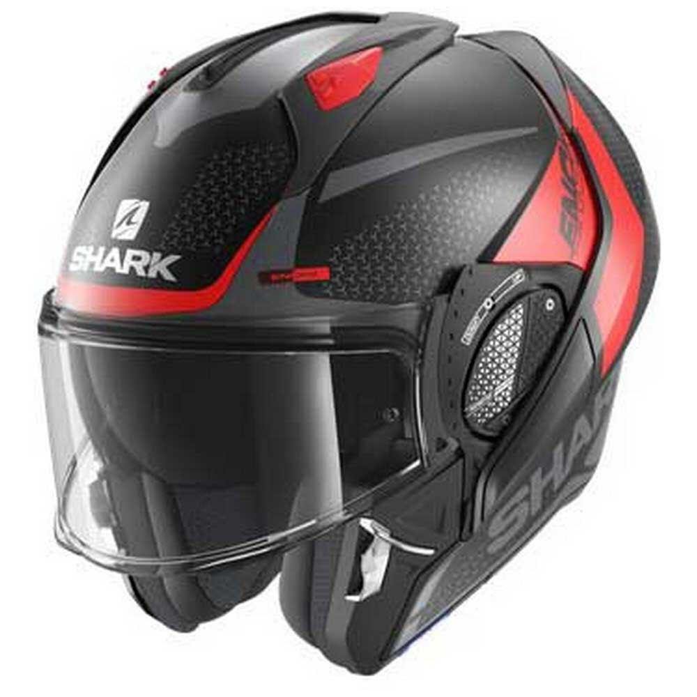 SHARK EVO GT ENCKE MAT BLACK RED ANTHRACITE - Alhawee Motors