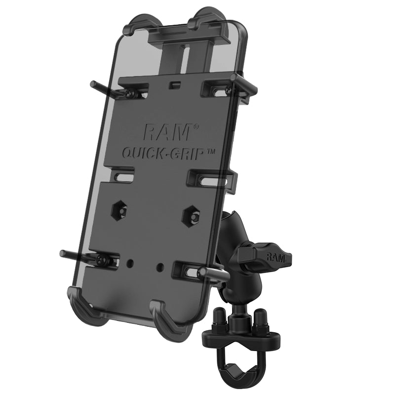 RAM® Quick-Grip™ XL Phone Mount with Handlebar U-Bolt Base