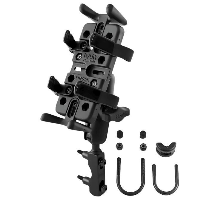 RAM Mounts Combination Brake/Clutch Reservoir U-Bolt Mount with Finger-Grip Kit - Alhawee Motors